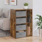 Sideboard with drawer Smoked oak 60 x 33.5 x 84 cm