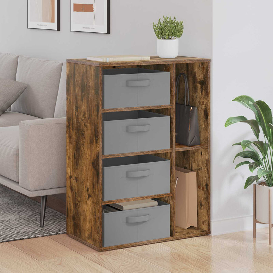 Dressoir met lade Gerookt eiken 60 x 33,5 x 84 cm