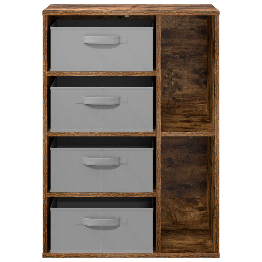 Dressoir met lade Gerookt eiken 60 x 33,5 x 84 cm