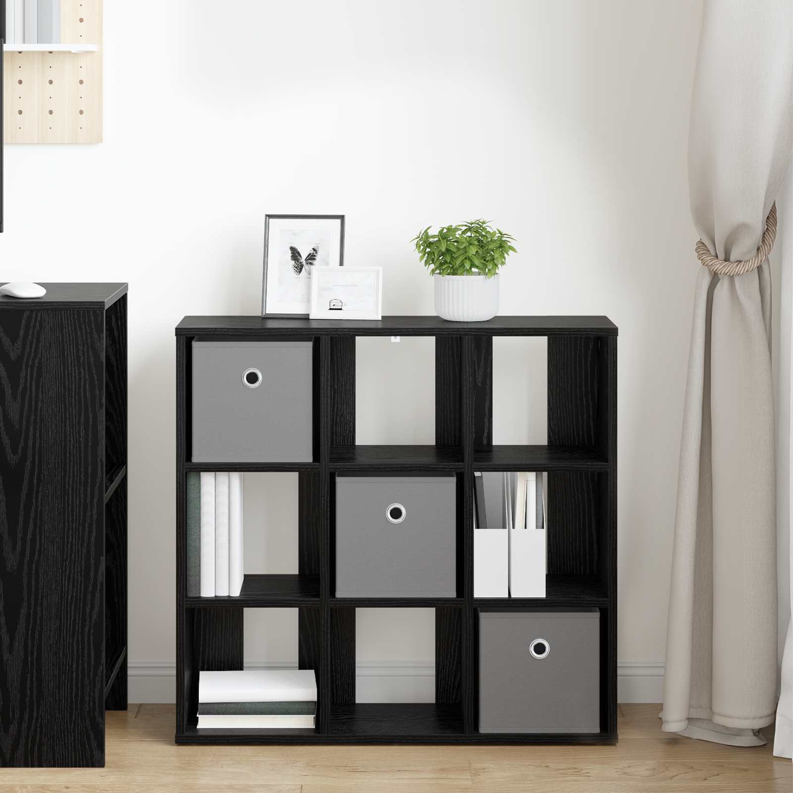 Dressoir met lade Zwart Eiken 73,5 x 24 x 69,5 cm