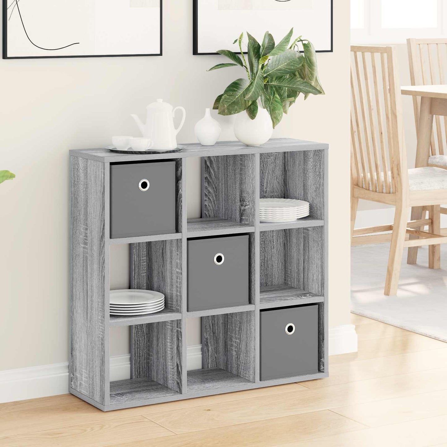 Dressoir met lade Grijs Sonoma 73,5 x 24 x 69,5 cm