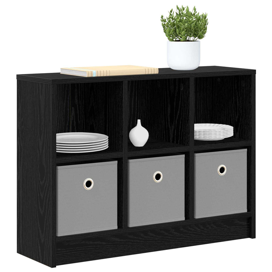 Dressoir met lade Zwart Eiken 73,5 x 22,5 x 53,5 cm