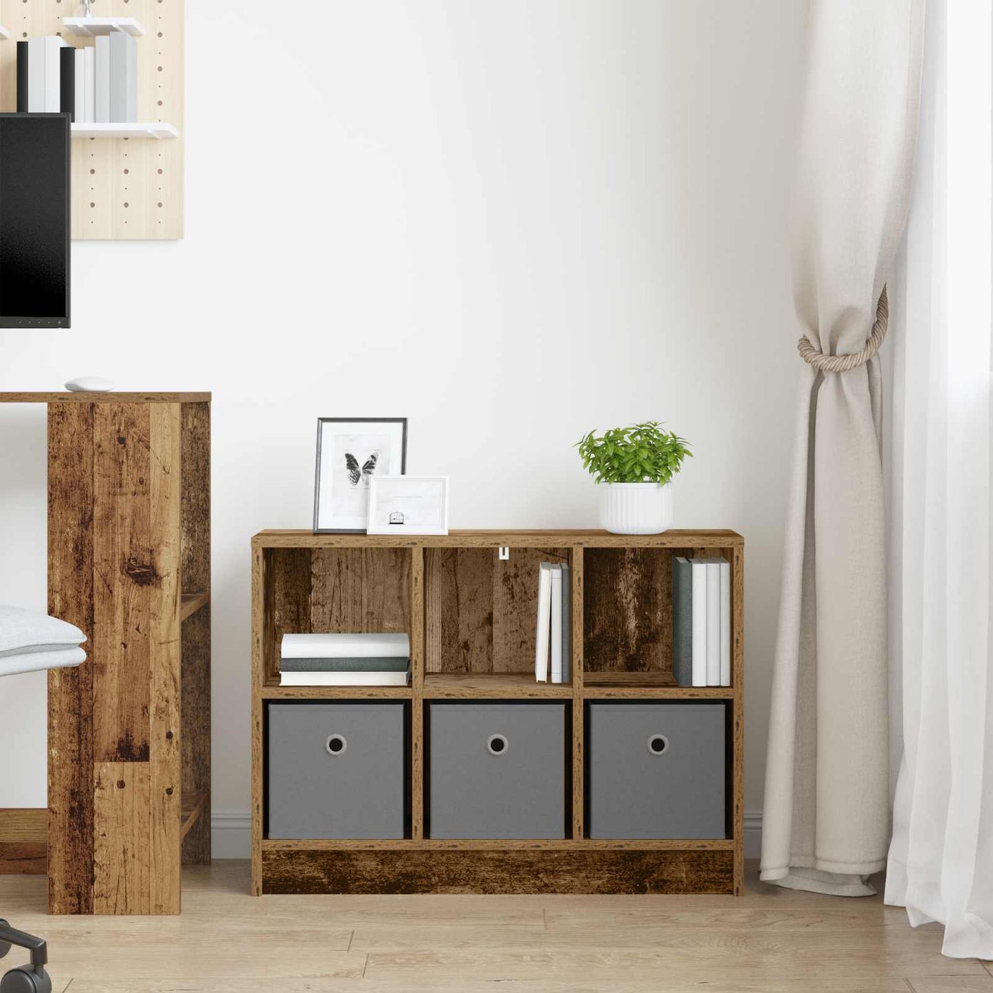 Dressoir met lade Oudhout 73,5 x 22,5 x 53,5 cm
