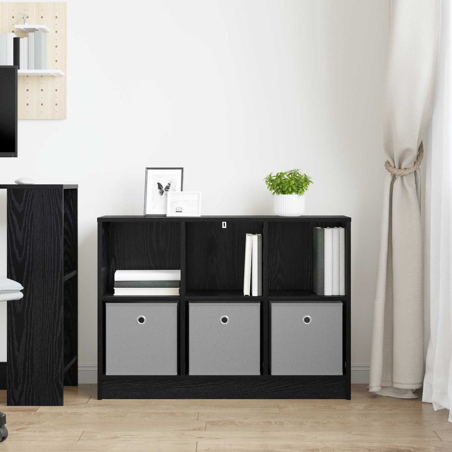 Dressoir met lade Zwart Eiken 88,5 x 27,5 x 63,5 cm