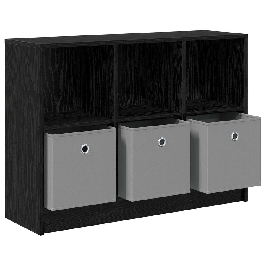 Dressoir met lade Zwart Eiken 88,5 x 27,5 x 63,5 cm