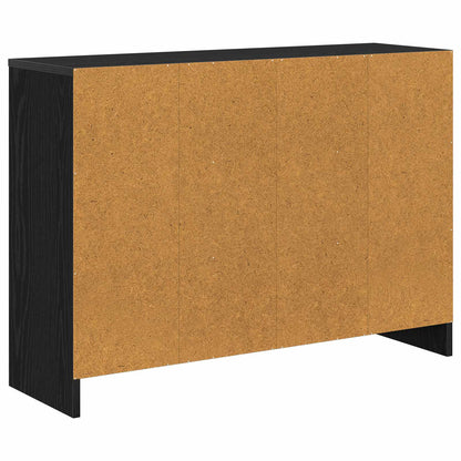 Dressoir met lade Zwart Eiken 88,5 x 27,5 x 63,5 cm