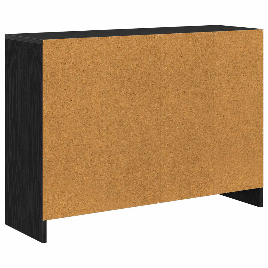 Dressoir met lade Zwart Eiken 88,5 x 27,5 x 63,5 cm