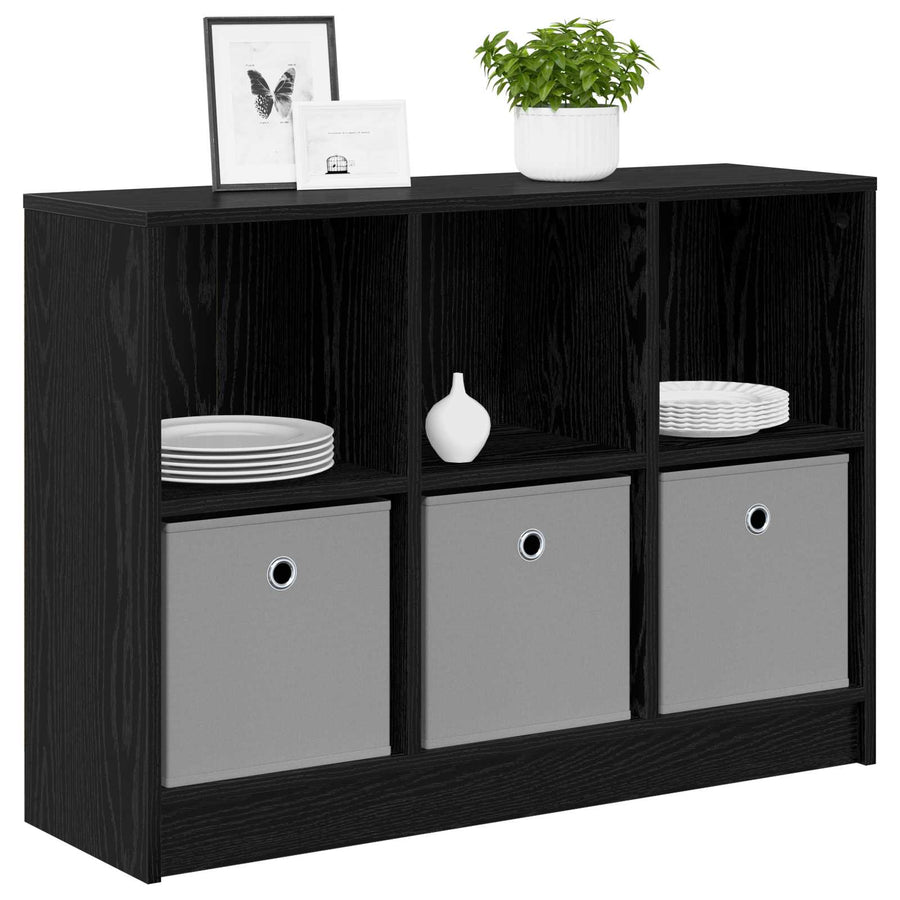 Dressoir met lade Zwart Eiken 88,5 x 27,5 x 63,5 cm