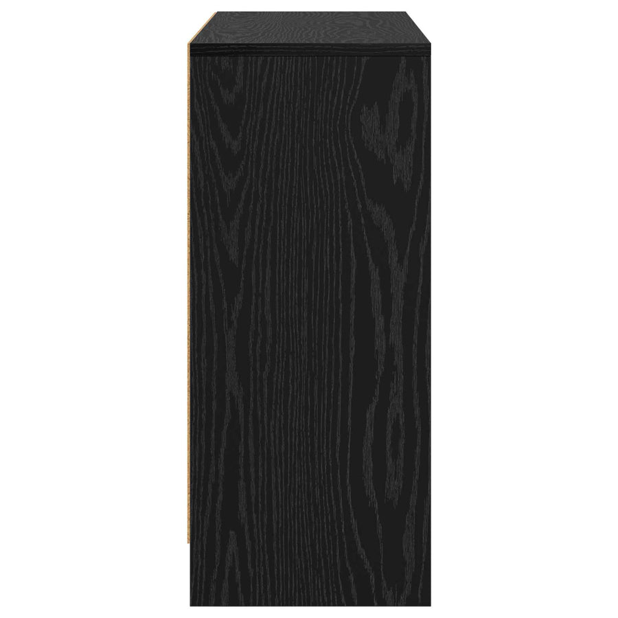 Dressoir met lade Zwart Eiken 88,5 x 27,5 x 63,5 cm
