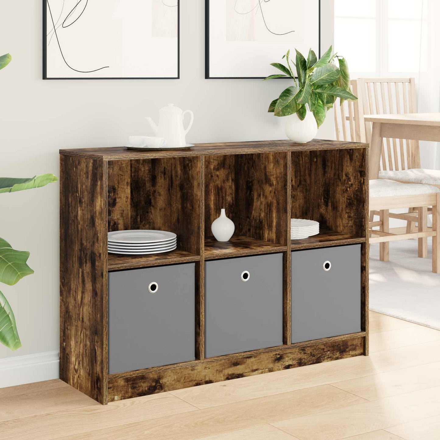 Dressoir met lade Gerookt eiken 102 x 32 x 73,5 cm