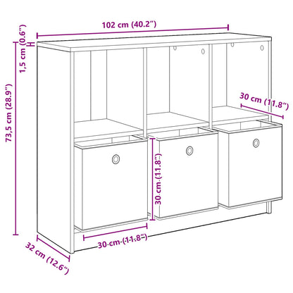 Dressoir met lade Artisan Eiken 102 x 32 x 73,5 cm
