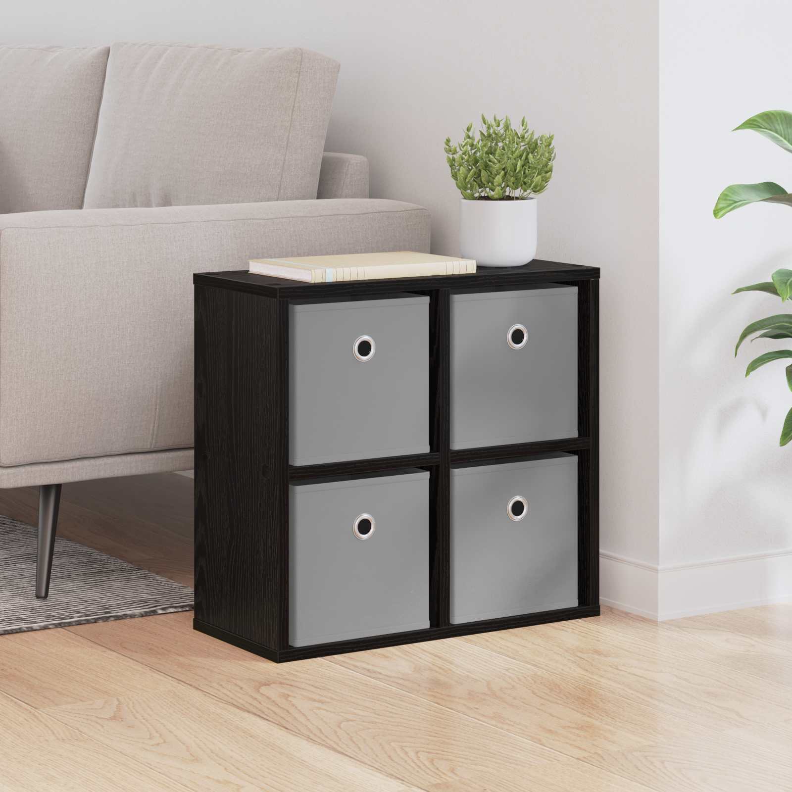 Dressoir met lade Zwart Eiken 49,5 x 22 x 47 cm