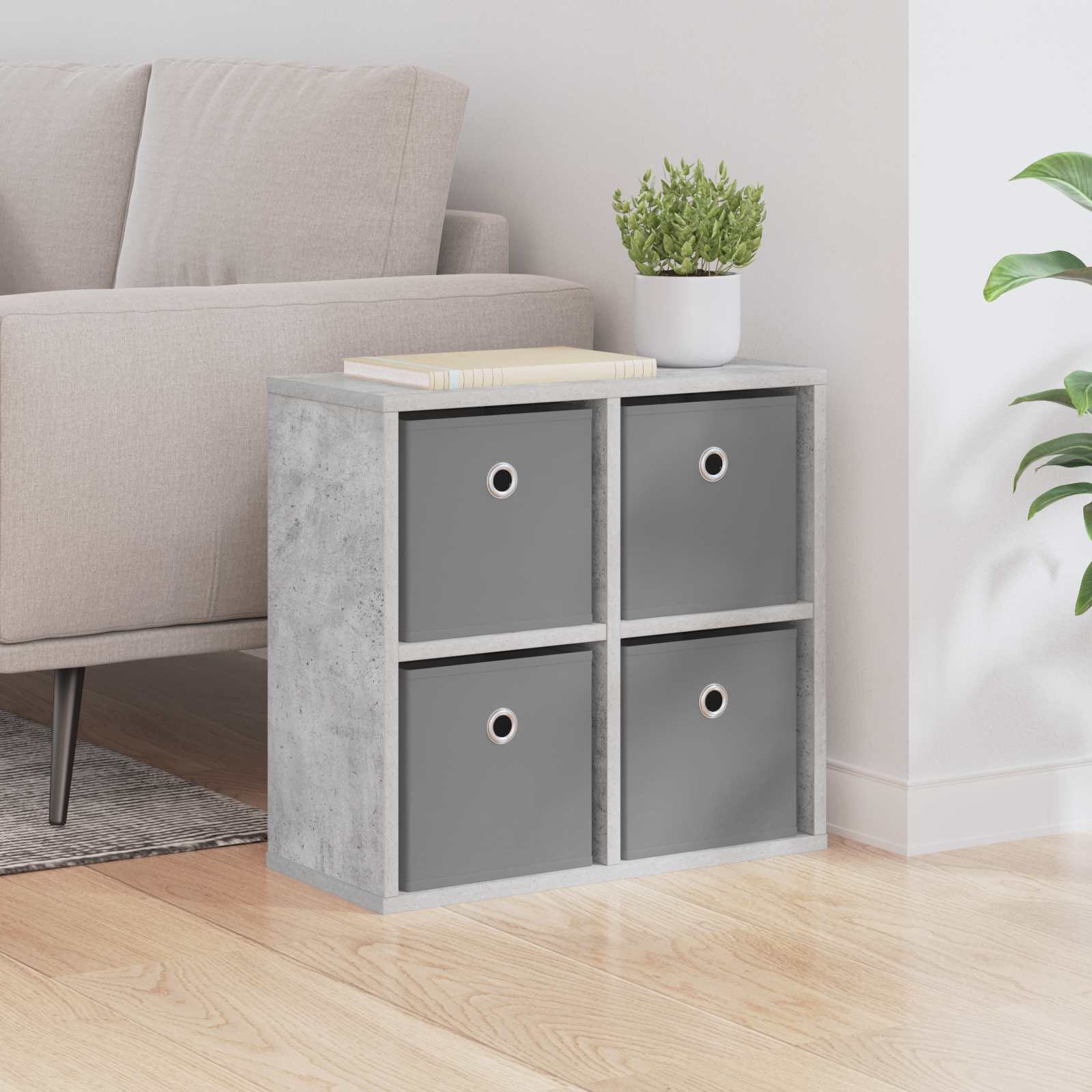 Dressoir met lade Beton Grijs 49,5 x 22 x 47 cm