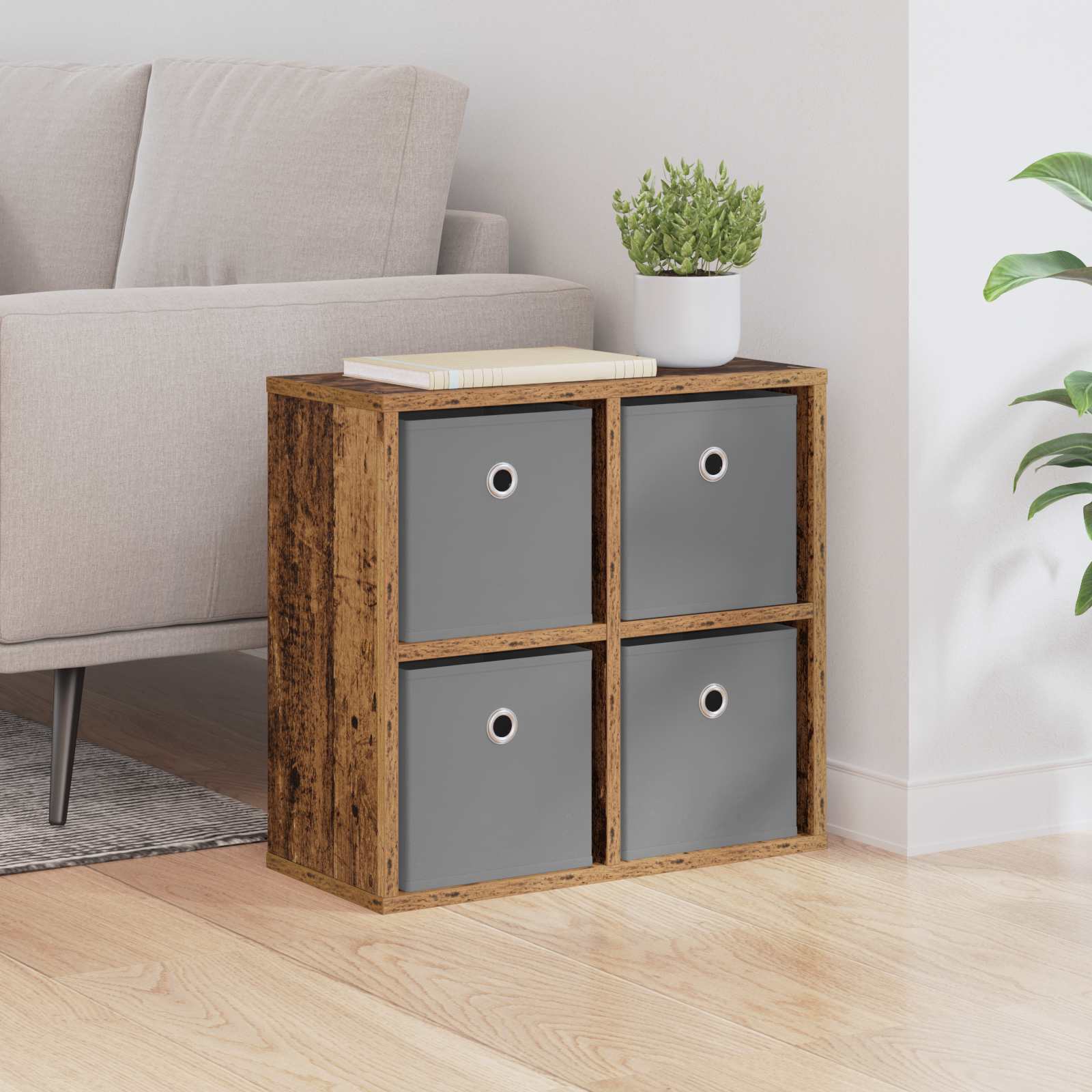 Dressoir met lade Oudhout 49,5 x 22 x 47 cm