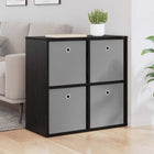 Sideboard with Drawer Black Oak 68.5 x 32 x 67 cm