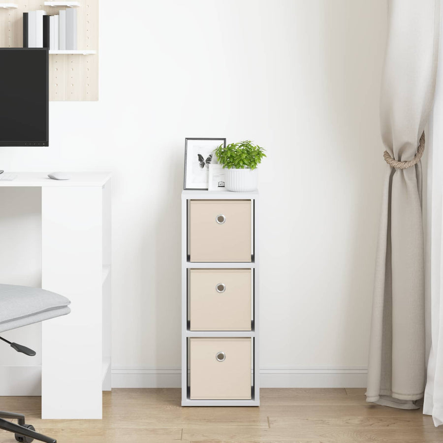 Dressoir met lade Wit 25,5 x 22 x 69,5 cm