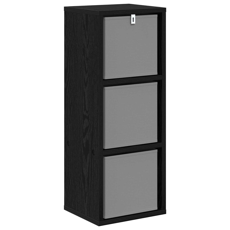 Dressoir met lade Zwart Eiken 25,5 x 22 x 69,5 cm