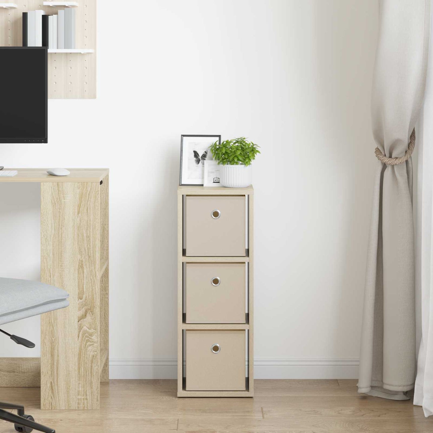 Dressoir met lade Sonoma Eiken 25,5 x 22 x 69,5 cm