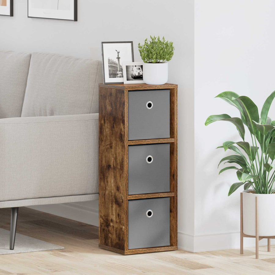 Dressoir met lade Gerookt eiken 25,5 x 22 x 69,5 cm