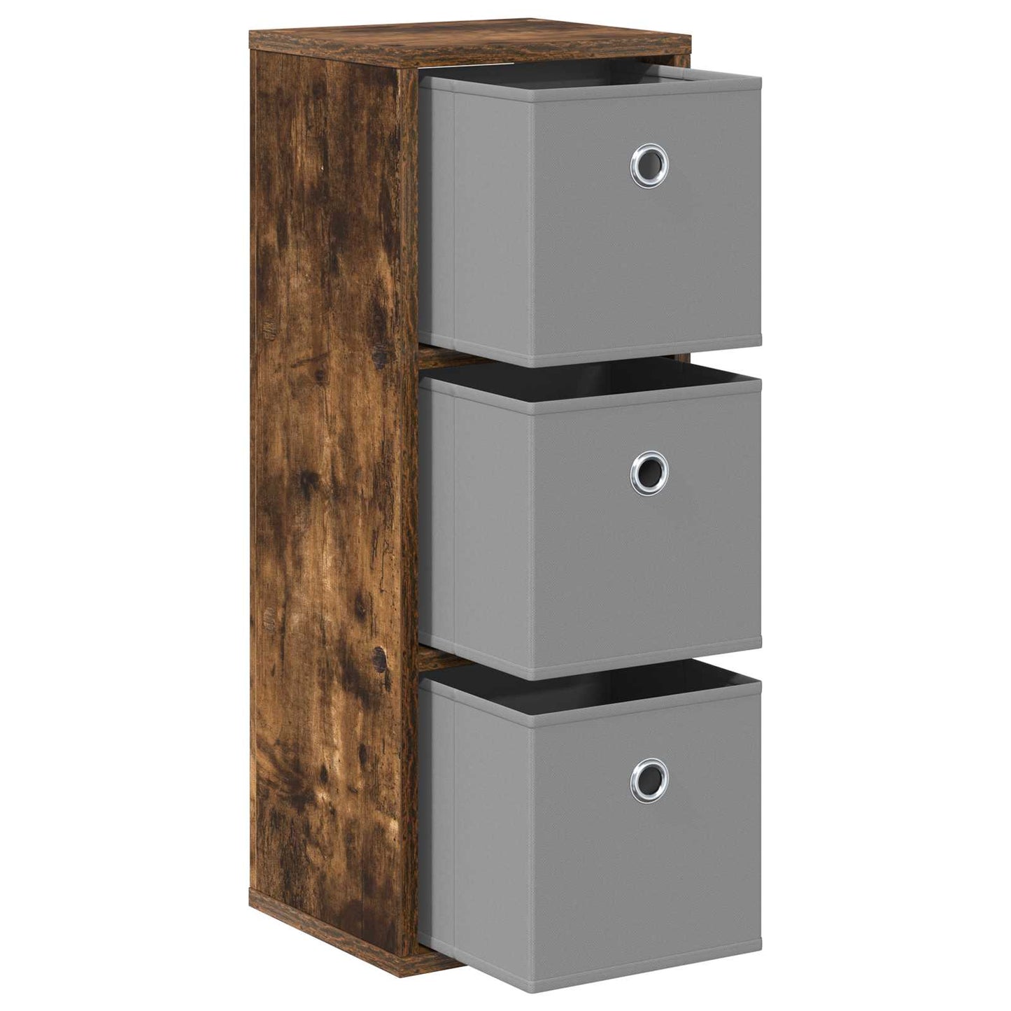 Dressoir met lade Gerookt eiken 25,5 x 22 x 69,5 cm
