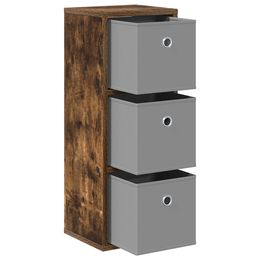 Dressoir met lade Gerookt eiken 25,5 x 22 x 69,5 cm