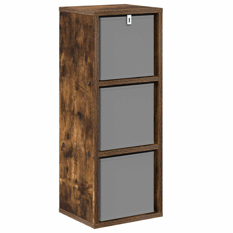 Dressoir met lade Gerookt eiken 25,5 x 22 x 69,5 cm