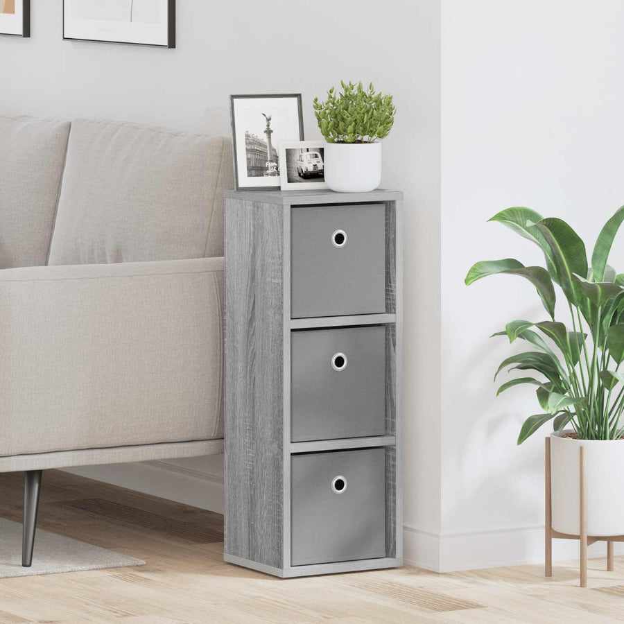 Dressoir met lade Grijs Sonoma 25,5 x 22 x 69,5 cm