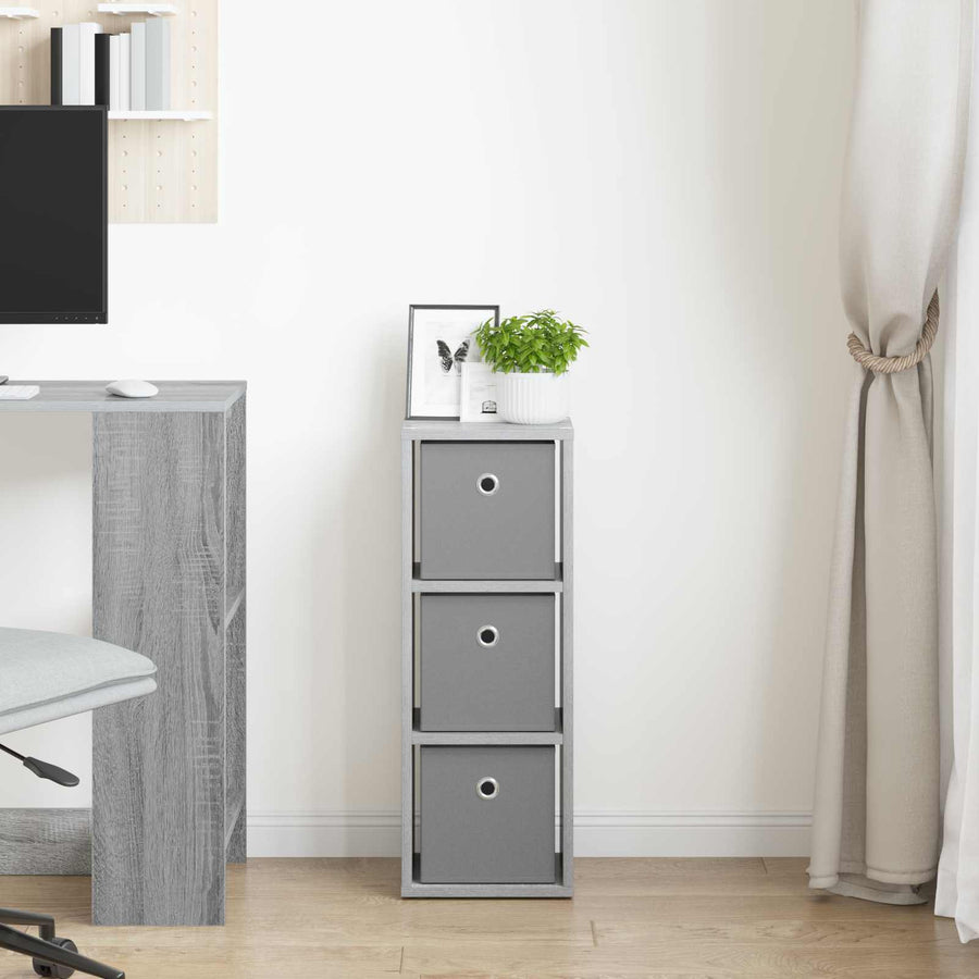 Dressoir met lade Grijs Sonoma 25,5 x 22 x 69,5 cm