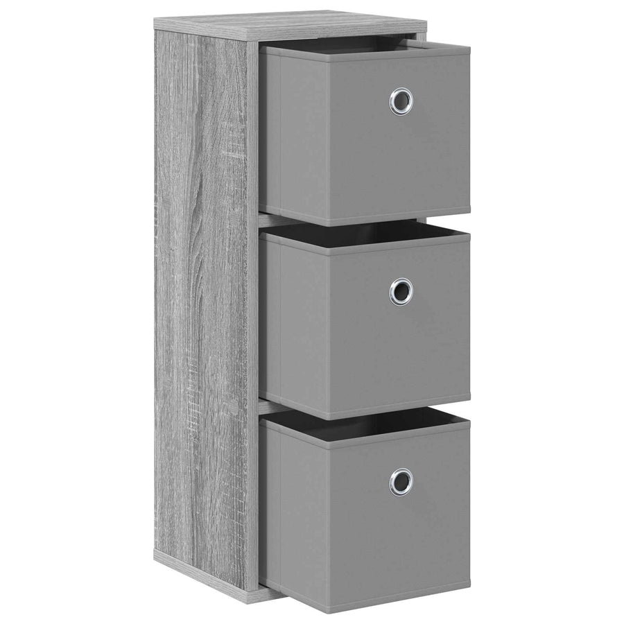 Dressoir met lade Grijs Sonoma 25,5 x 22 x 69,5 cm