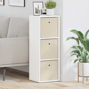 Dressoir wit 30,5x27x84,5 cm 3 laden