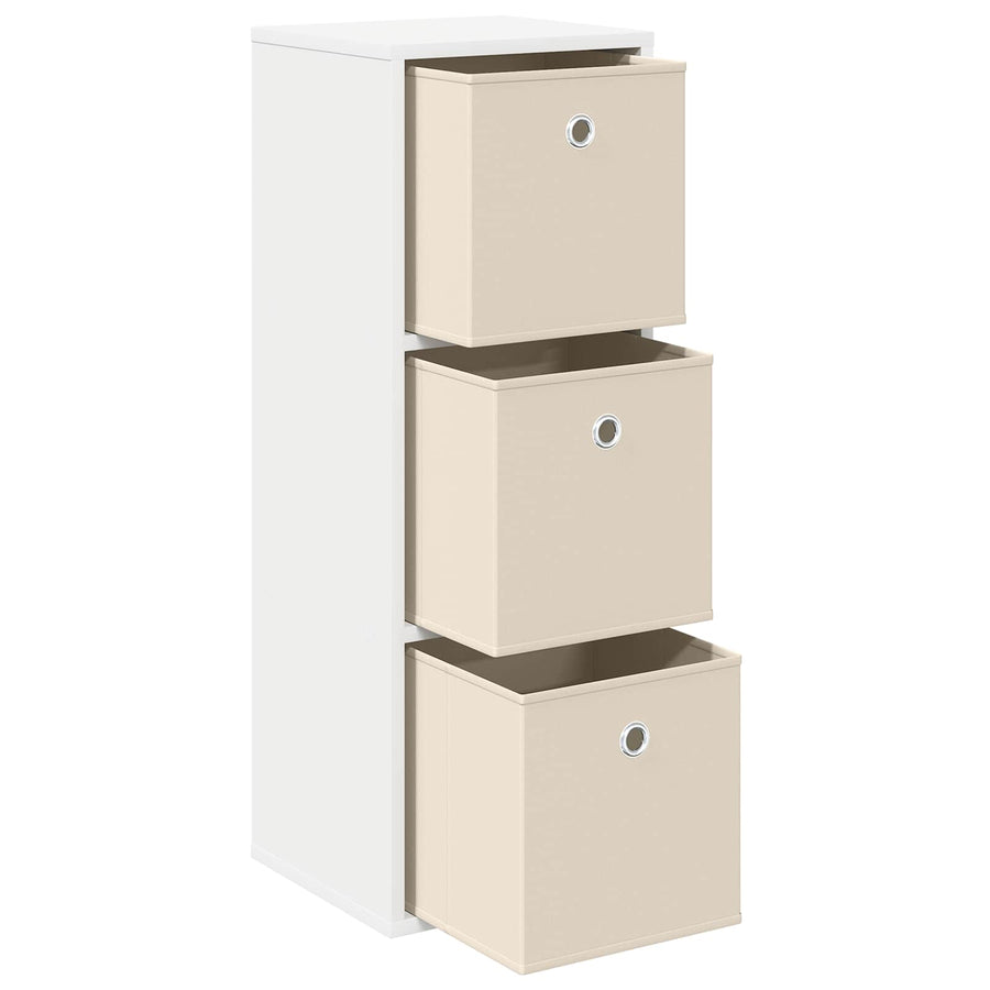 Dressoir met lade Wit 30,5 x 27 x 84,5 cm