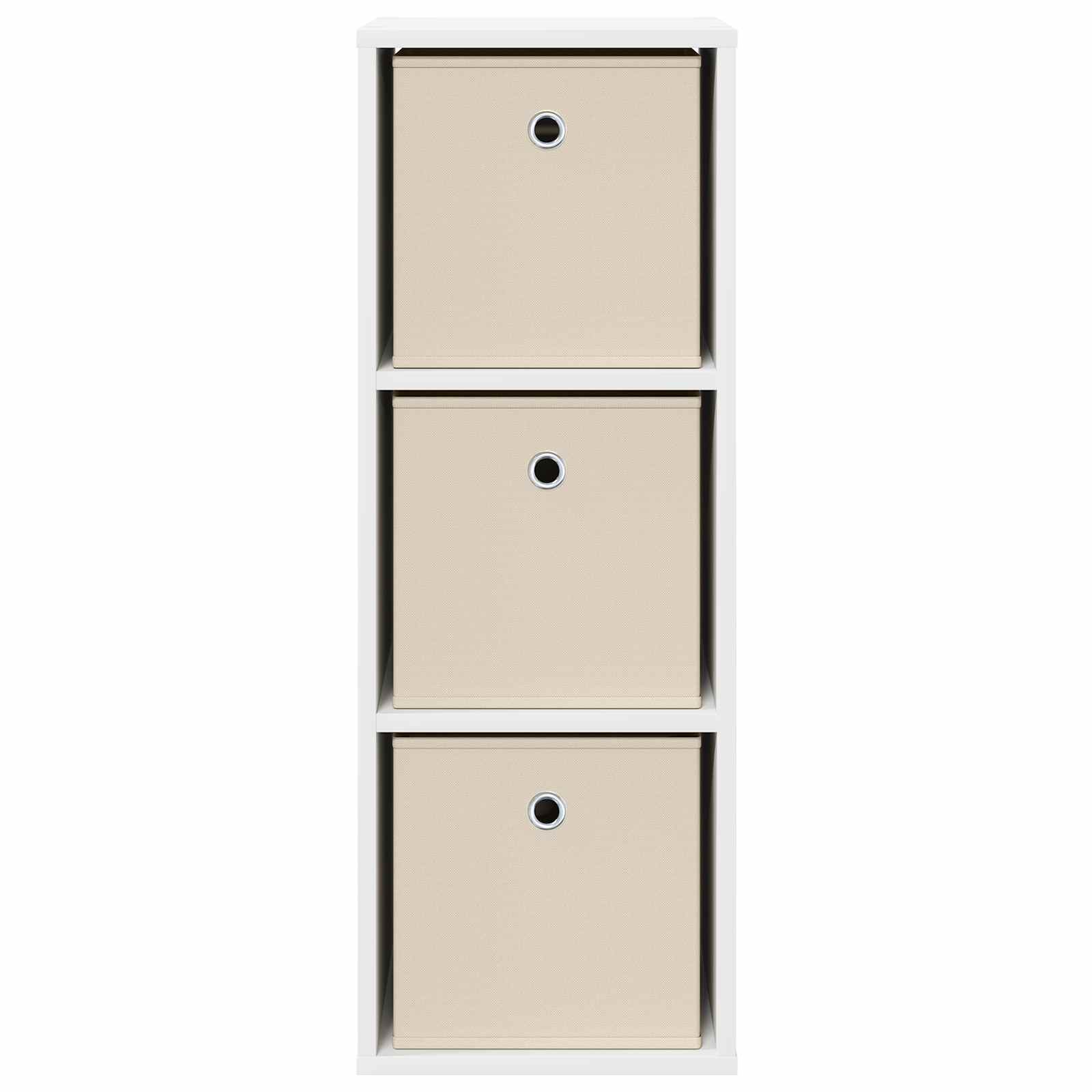 Dressoir met lade Wit 30,5 x 27 x 84,5 cm