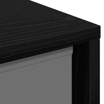 Dressoir met lade Zwart Eiken 30,5 x 27 x 84,5 cm