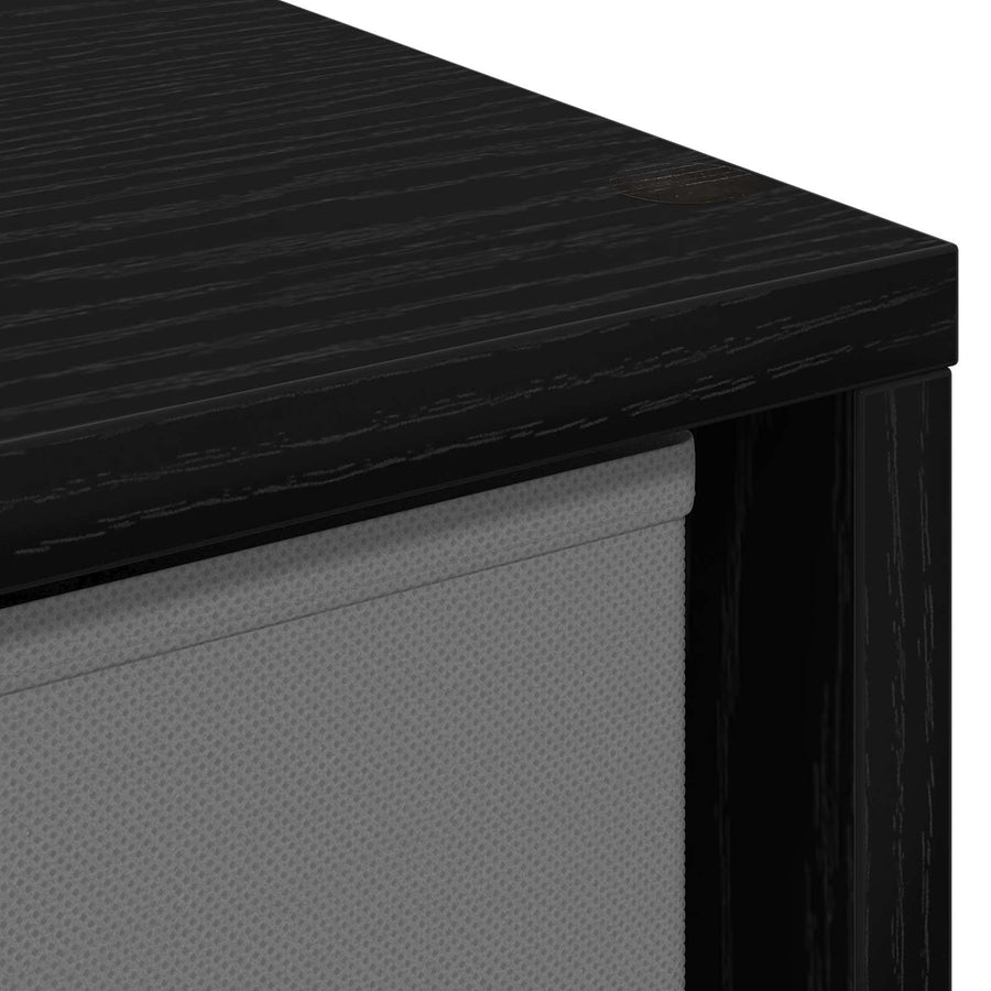 Dressoir met lade Zwart Eiken 30,5 x 27 x 84,5 cm