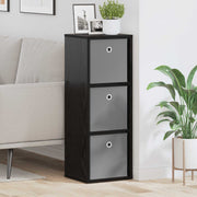 Dressoir zwart eiken 30,5x27x84,5 cm