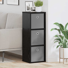 Dressoir met lade Zwart Eiken 30,5 x 27 x 84,5 cm
