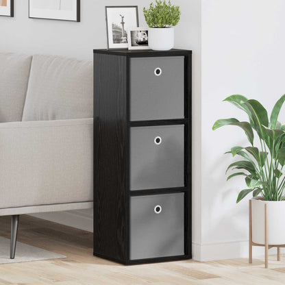 Dressoir met lade Zwart Eiken 30,5 x 27 x 84,5 cm