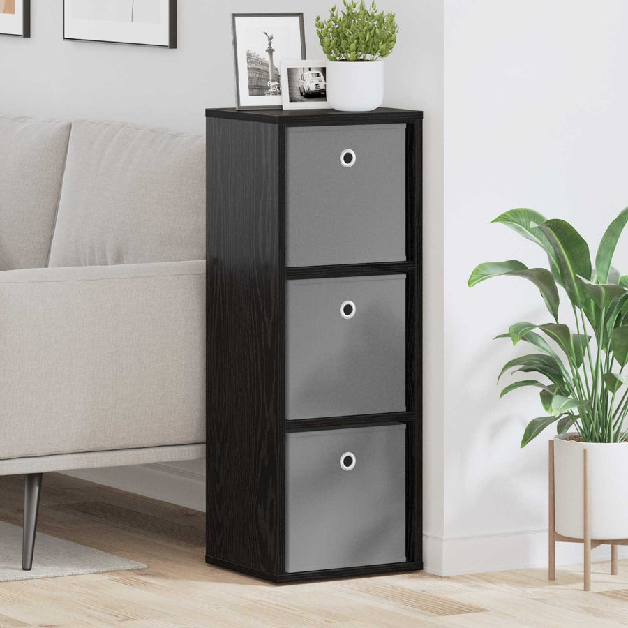 Dressoir met lade Zwart Eiken 30,5 x 27 x 84,5 cm