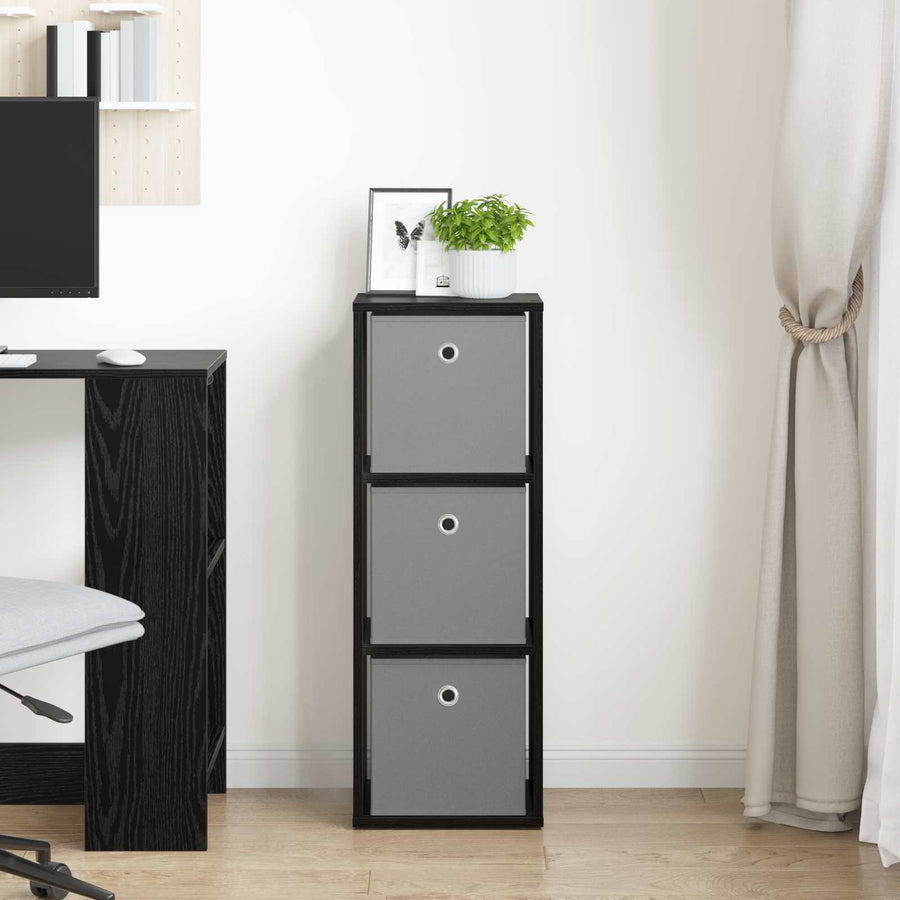 Dressoir met lade Zwart Eiken 30,5 x 27 x 84,5 cm