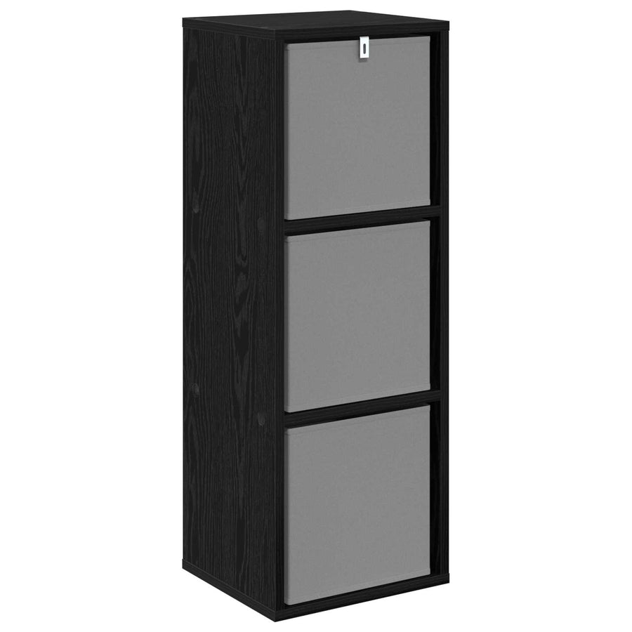 Dressoir met lade Zwart Eiken 30,5 x 27 x 84,5 cm