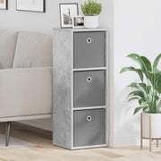Dressoir 30.5x27x84.5 cm beton grijs 3 laden