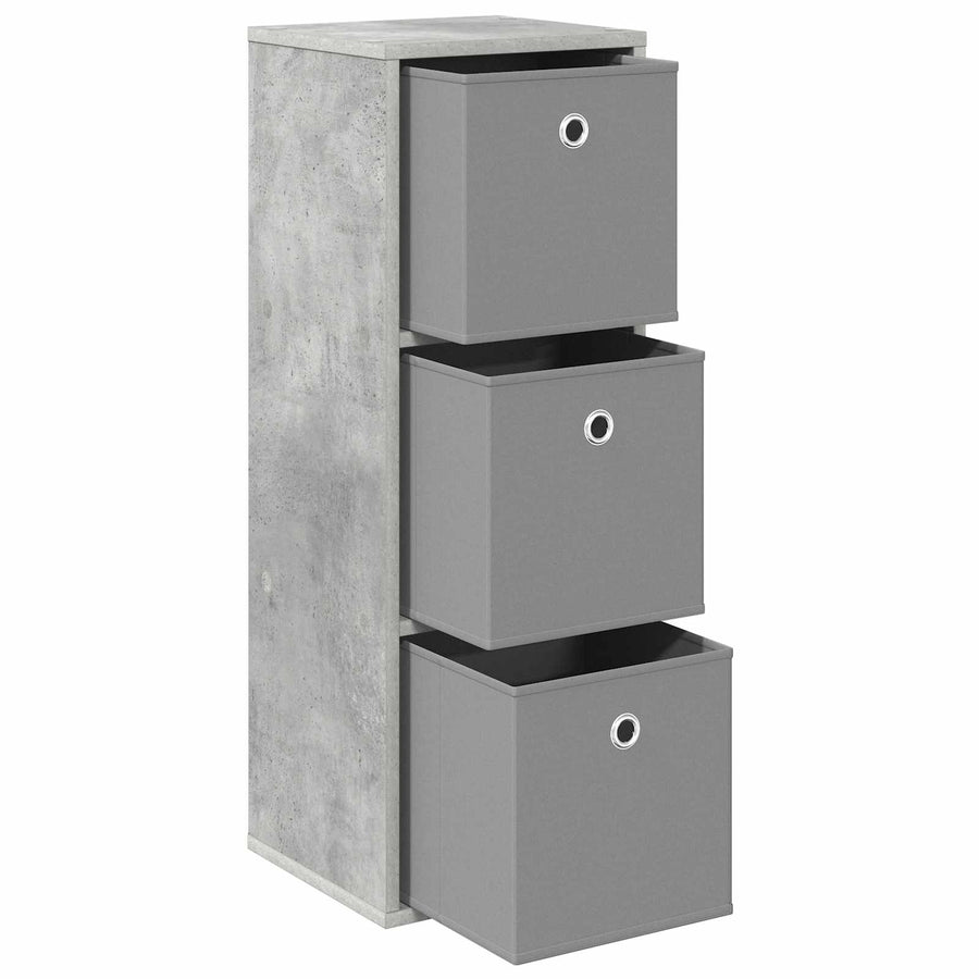 Dressoir met lade Beton Grijs 30,5 x 27 x 84,5 cm