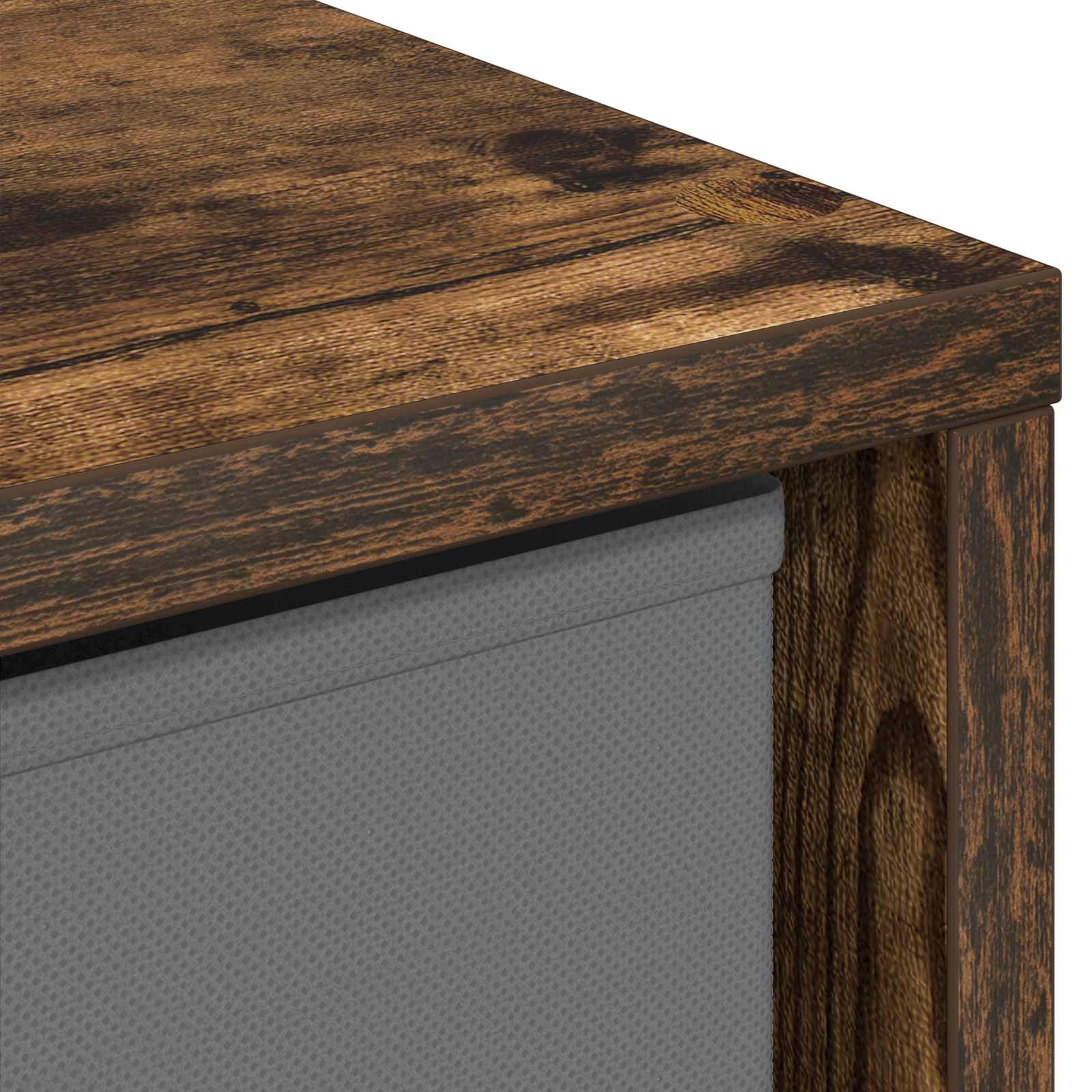 Dressoir met lade Gerookt eiken 30,5 x 27 x 84,5 cm