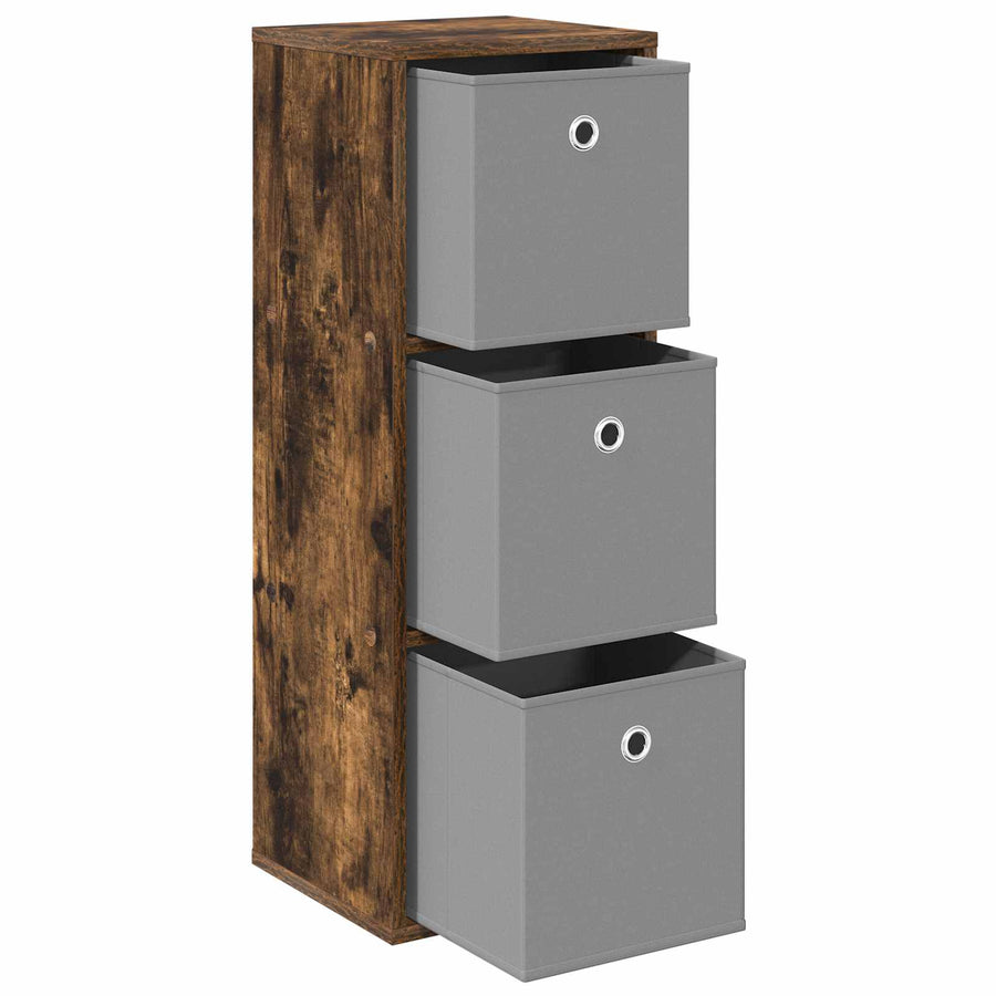 Dressoir met lade Gerookt eiken 30,5 x 27 x 84,5 cm