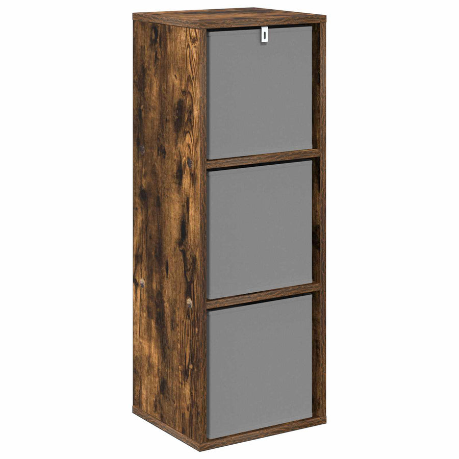 Dressoir met lade Gerookt eiken 30,5 x 27 x 84,5 cm