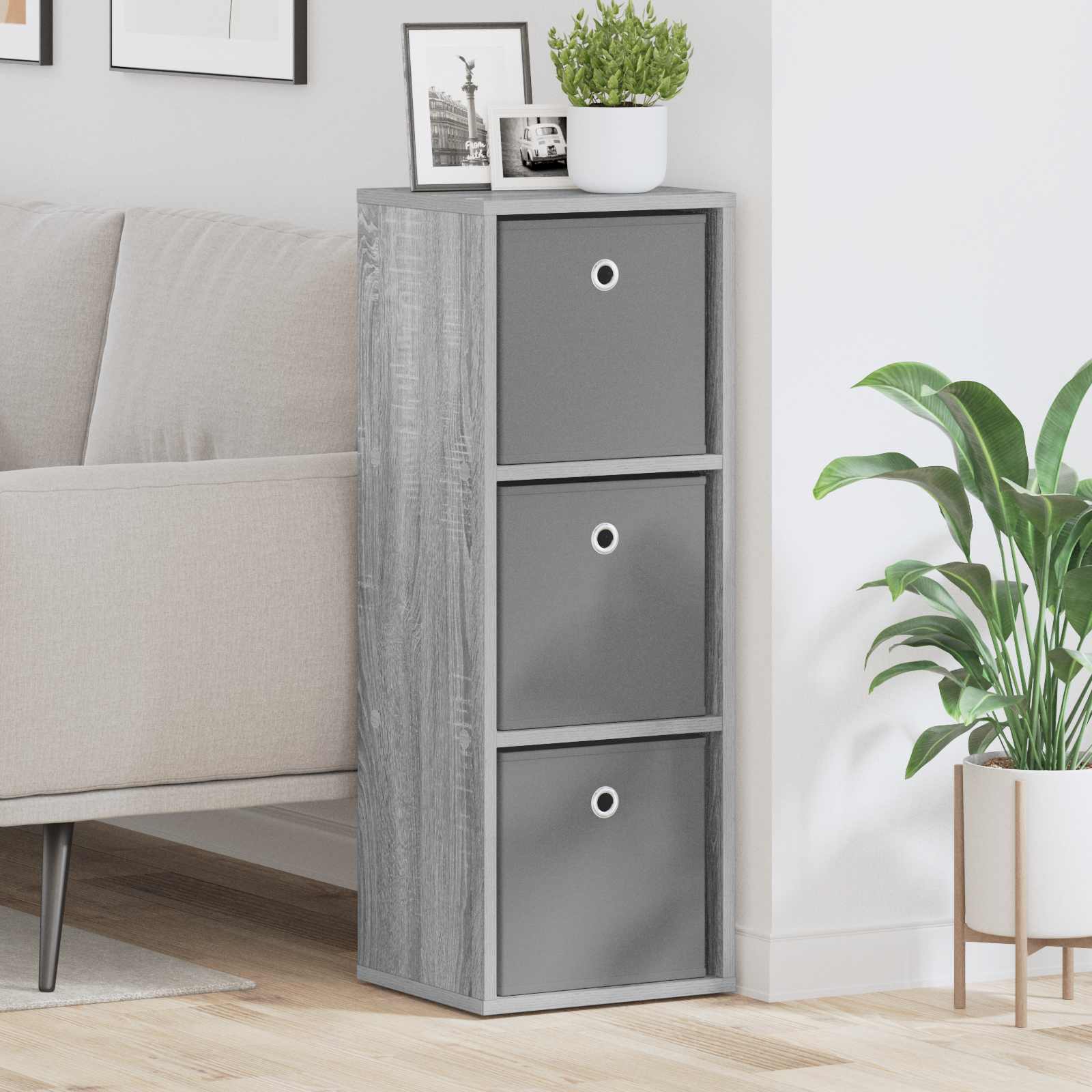 Dressoir met lade Grijs Sonoma 30,5 x 27 x 84,5 cm