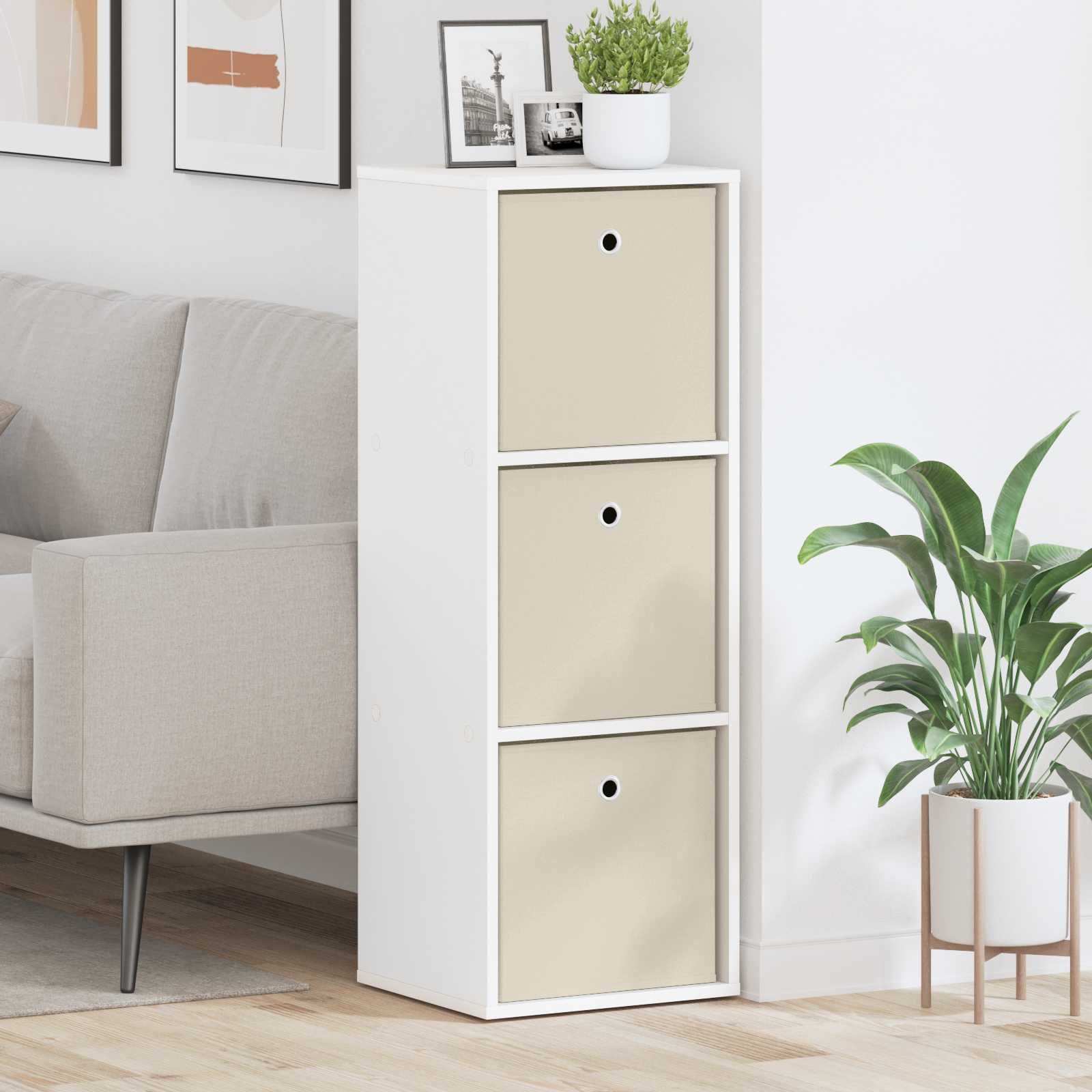 Dressoir met lade Wit 35 x 32 x 99,5 cm