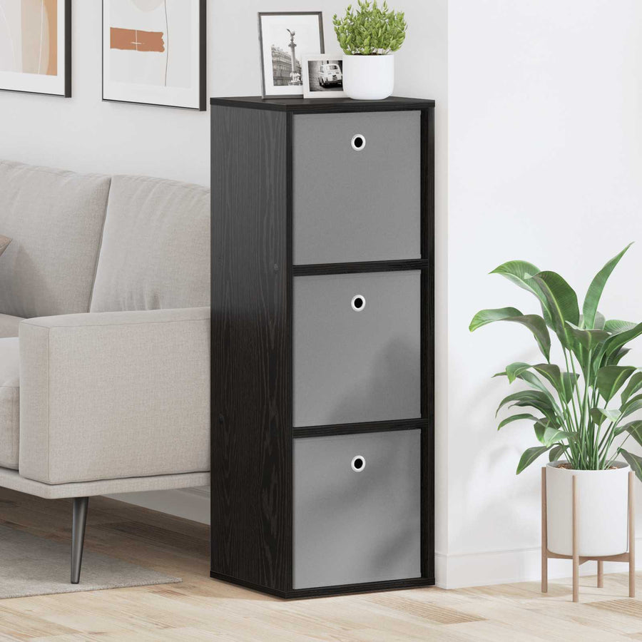 Dressoir met lade Zwart Eiken 35 x 32 x 99,5 cm