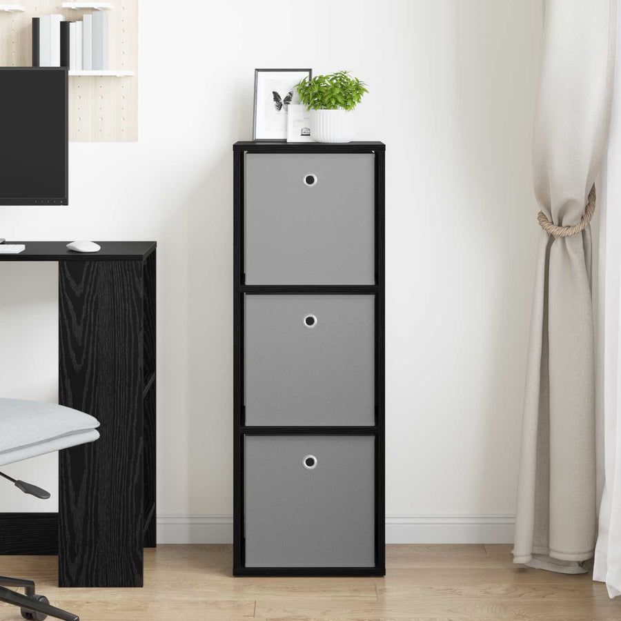 Dressoir met lade Zwart Eiken 35 x 32 x 99,5 cm