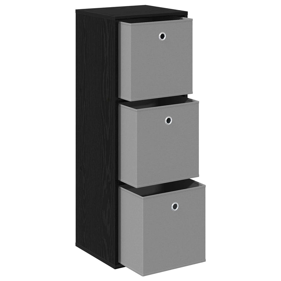 Dressoir met lade Zwart Eiken 35 x 32 x 99,5 cm